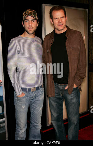 Sep 26, 2007 - Hollywood, CA, USA - Heroes cast ZACHARY QUINTO and JACK COLEMAN at the premiere of NBC's new show 'LIFE' held at Celadon restaurant in Los Angeles. (Credit Image: © Lisa O'Connor/ZUMA Press) Stock Photo