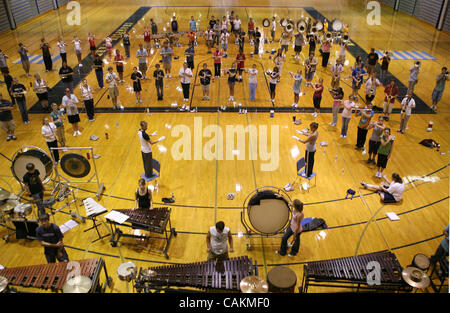 CHAMPLIN - 9/6/07 -It's already among the most costly programs in the state, but it could cost even more for a kid to be in the Champlin Park High School marching band if school district voters don't pass upcoming referendums. The band, whose 110 members pay an activity fee of 34, is nearly half the Stock Photo