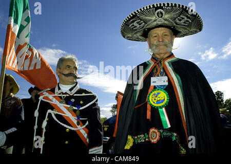 Nov. 01, 2003 - Carson City, Nevada, USA - The Italians didn't bring the largest group to the World Beard and Moustache Championship, but they surely made a fashion statement everywhere they went.  The Championships, held in Carson City, Nevada, had entries from 11 countries and handed out awards in Stock Photo