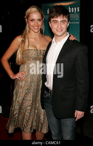 Sep 6, 2007 - West Hollywood, California, USA - Actress TERESA PALMER & Actor DANIEL RADCLIFFE at the 'December Boys' Los Angeles Premiere held at the Directors Guild of America. (Credit Image: © Lisa O'Connor/ZUMA Press) Stock Photo