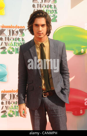 March 31, 2012 - Los Angeles, California, U.S. - Avan Jogia Attending The Nickelodeon's 25th Annual Kids' Choice Awards held at the USC Galen Center in Los Angeles, California on 3/31/12. 2012.(Credit Image: Â© D. Long/Globe Photos/ZUMAPRESS.com) Stock Photo