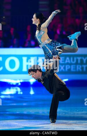 Tessa Virtue / Scott Moir (CAN), APRIL 1, 2012 - Figure Skating : Gala Exibition during the ISU Figure Skating World Championship 2012, at Palais Des Expositions, Nice, France, (Photo by Enrico Calderoni/AFLO SPORT) [0391] Stock Photo