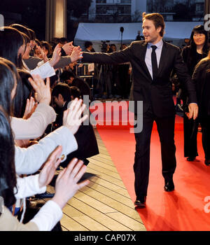 Taylor Kitsch, Apr 01, 2012 : Tokyo, Japan : Actor Taylor Kitsch attends the Japan premiere for the film 'John Carter' in Tokyo, Japan, on April 1, 2012. The film will open on April 13 in Japan. Stock Photo