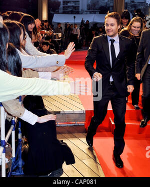 Taylor Kitsch, Apr 01, 2012 : Tokyo, Japan : Actor Taylor Kitsch attends the Japan premiere for the film 'John Carter' in Tokyo, Japan, on April 1, 2012. The film will open on April 13 in Japan. Stock Photo