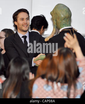 Taylor Kitsch, Apr 01, 2012 : Tokyo, Japan : Actor Taylor Kitsch attends the Japan premiere for the film 'John Carter' in Tokyo, Japan, on April 1, 2012. The film will open on April 13 in Japan. Stock Photo