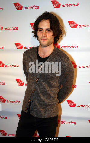 April 4, 2012 - Philadelphia, California, U.S. - actor Penn Badgley attends attends the launch party for the Virgin America's First Flight from Los Angeles to Philadelphia at at Hotel Palomar on Wednesday, April 4, 2012 in Philadelphia, Pennsylvania. (Credit Image: © Ringo Chiu/ZUMAPRESS.com) Stock Photo