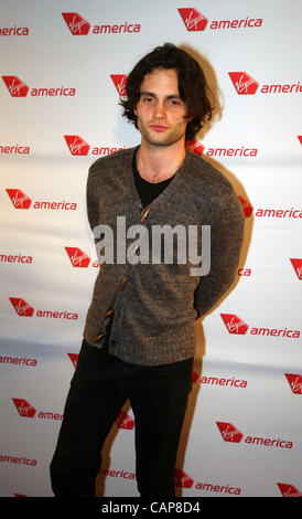 April 4, 2012 - Philadelphia, California, U.S. - actor Penn Badgley attends attends the launch party for the Virgin America's First Flight from Los Angeles to Philadelphia at at Hotel Palomar on Wednesday, April 4, 2012 in Philadelphia, Pennsylvania. (Credit Image: © Ringo Chiu/ZUMAPRESS.com) Stock Photo