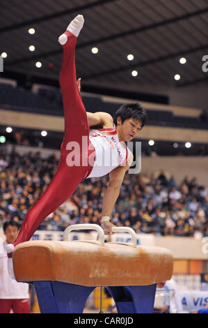 Koji Yamamuro (JPN), APRIL 8, 2012 - Artistic gymnastics : The 66nd All Japan Gymnastics Championship Individual All-Around , Men's Individual 2nd day at 1st Yoyogi Gymnasium, Tokyo, Japan. (Photo by Jun Tsukida/AFLO SPORT) [0003] Stock Photo