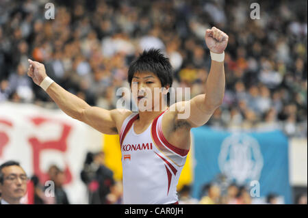 Koji Yamamuro (JPN), APRIL 8, 2012 - Artistic gymnastics : The 66nd All Japan Gymnastics Championship Individual All-Around , Men's Individual 2nd day at 1st Yoyogi Gymnasium, Tokyo, Japan. (Photo by Jun Tsukida/AFLO SPORT) [0003] Stock Photo