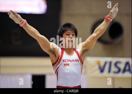 Koji Yamamuro (JPN), APRIL 8, 2012 - Artistic gymnastics : The 66nd All Japan Gymnastics Championship Individual All-Around , Men's Individual 2nd day at 1st Yoyogi Gymnasium, Tokyo, Japan. (Photo by Jun Tsukida/AFLO SPORT) [0003] Stock Photo