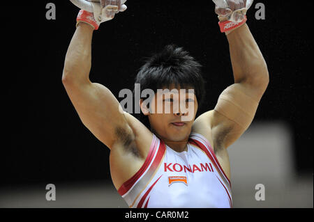 Koji Yamamuro (JPN), APRIL 8, 2012 - Artistic gymnastics : The 66nd All Japan Gymnastics Championship Individual All-Around , Men's Individual 2nd day at 1st Yoyogi Gymnasium, Tokyo, Japan. (Photo by Jun Tsukida/AFLO SPORT) [0003] Stock Photo