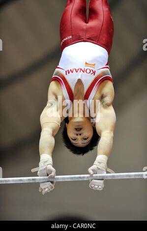 Koji Yamamuro (JPN), APRIL 8, 2012 - Artistic gymnastics : The 66nd All Japan Gymnastics Championship Individual All-Around , Men's Individual 2nd day at 1st Yoyogi Gymnasium, Tokyo, Japan. (Photo by Jun Tsukida/AFLO SPORT) [0003] Stock Photo