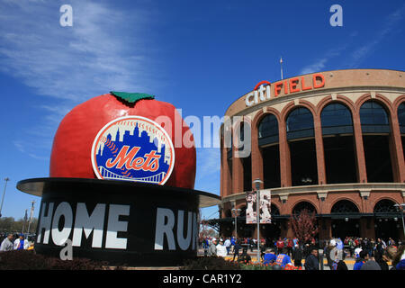 Before a New York Mets game at Citi Field in Queens. Stock Photo