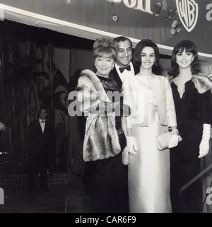 DANNY THOMAS with wife Rose Marie Cassaniti and daughters Terry Thomas and Marlo Thomas at Lady premeire.Supplied by   Photos inc.(Credit Image: Â© Supplied By Globe Photos Inc/Globe Photos/ZUMAPRESS.com) Stock Photo