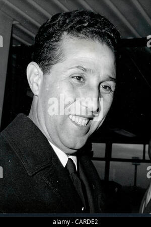 Oct. 20, 1962 - Paris, France - BEN BELLA was the founder of the 'Front de Liberation Nationale' and was arrested an imprisoned by the French in 1956-1962, while in prison he was elected the vice-premier of the Algerian Provisional Government. PICTURED: Close-up of revolutionary Ben Bella. (Credit I Stock Photo