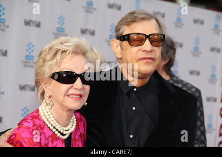April 11, 2012 - Hollywood, California, U.S. - I15501CHW .2012 TCM Classic Film Festival Opening Night Gala - The World Premiere Of 40th Anniversary Restoration Of ''Cabaret'' .Grauman Chinese Theatre, Hollywood, CA  .04/12/2012.MICHAEL YORK AND WIFE PATRICIA MCCALLUM  . 2012(Credit Image: Â© Clinto Stock Photo