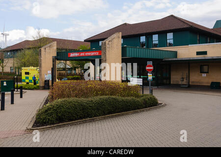 Old, original accident and Emergency department at Antrim Area Hospital before it was replaced by a £14M facility on the site adjacent Stock Photo