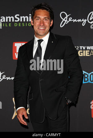April 15, 2012 - Melbourne, NSW, Australia - JAMIE DURIE arrives at the 2012 TV Week Logie Awards in Melbourne at the Crown Casino (Credit Image: © Marianna Massey/ZUMAPRESS.com) Stock Photo