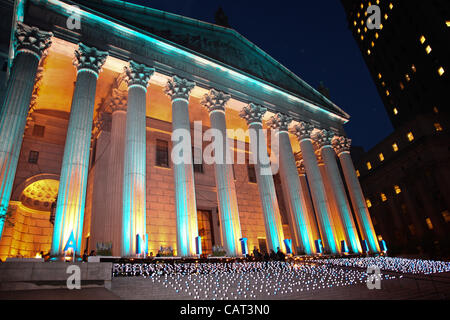 NEW YORK, NY - APRIL 17: A general view during the Vanity Fair Party during the 2012 Tribeca Film Festival at the State Supreme Courthouse on April 17, 2012 in New York City. Stock Photo