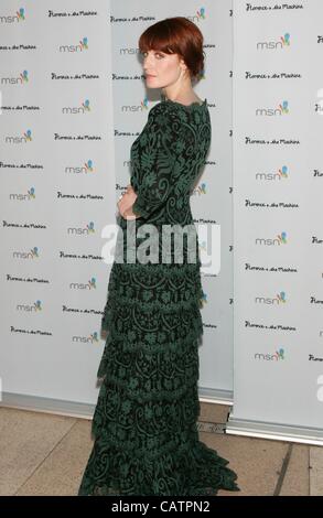 Florence Welch at arrivals for Florence + The Machine CEREMONIALS Concert Tour After Party, Marquee Nightclub at The Cosmopolitan, las, NV April 21, 2012. Photo By: James Atoa/Everett Collection/Alamy Live News. Stock Photo