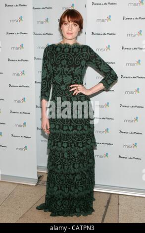 Florence Welch at arrivals for Florence + The Machine CEREMONIALS Concert Tour After Party, Marquee Nightclub at The Cosmopolitan, las, NV April 21, 2012. Photo By: James Atoa/Everett Collection/Alamy Live News. Stock Photo