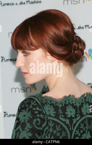 Florence Welch at arrivals for Florence + The Machine CEREMONIALS Concert Tour After Party, Marquee Nightclub at The Cosmopolitan, las, NV April 21, 2012. Photo By: James Atoa/Everett Collection/Alamy Live News. Stock Photo