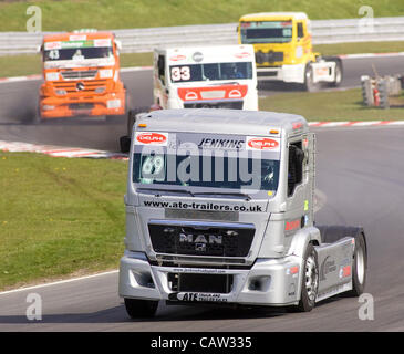 David Jenkins driving his MAN TGA at Brands Hatch 2010 Stock Photo - Alamy