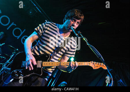 Ex-Blur guitarist Graham Coxon plays Concorde2, Brighton on 23rd April 2012. Persons pictured: Graham Coxon. Picture by Julie Edwards/17�Թ����� Live News Stock Photo