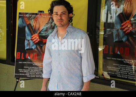 April 28, 2012 - Hollywood, California, U.S. - I15506CHW .''Blood Rush'' Los Angeles Premiere  .The Silent Movie Theatre, Los Angeles, CA  .04/29/2012.EVAN MARLOWE  . 2012(Credit Image: Â© Clinton Wallace/Globe Photos/ZUMAPRESS.com) Stock Photo