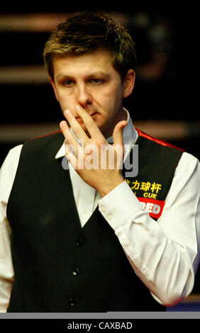 02.05.2012 -  Ryan Day lost 13-5 over Matthew Stevens, World Snooker Championship quarter-final at the Crucible, Sheffield. Stock Photo