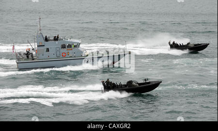 HMS Raider (P275), Archer class patrol and training vessel of the British Royal Navy, Stock Photo