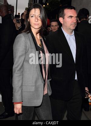 London - Mary McCartney and husband Simon Aboud at Mary McCartney's 'Food' book launch party at Liberty, London - May 3rd 2012  Photo by Keith Mayhew Stock Photo