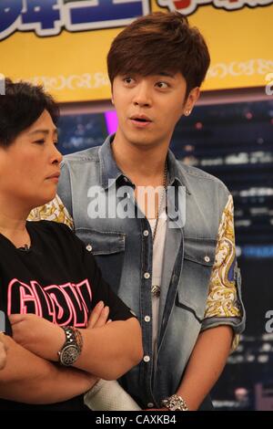 Alan Luo attends a TV programme in Taipei, China on Wednesday May 02, 2012. Stock Photo