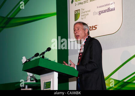 Earl Howe Parliamentary Under Secretary of State in the Department of Health speaking on the 3rd May at the HC 2012 Stock Photo