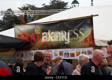 Bournemouth, UK Sunday 6 May 2012 Thai Food Festival held over May Bank Holiday weekend at The Square, Bournemouth Town Centre, Dorset UK - Thai Express food stall Stock Photo