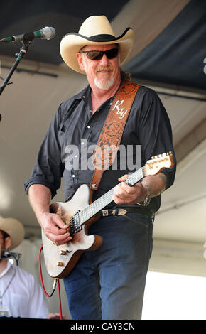 May 6, 2012 - New Orleans, Louisiana; USA -Musician RAY BENSON of Asleep at the Wheel performs on the seventh day of the New Orleans Jazz & Heritage Festival that is taking place at the Fair Grounds Race Course located in New Orleans..  Copyright 2012 Jason Moore (Credit Image: © Jason Moore/ZUMAPRE Stock Photo