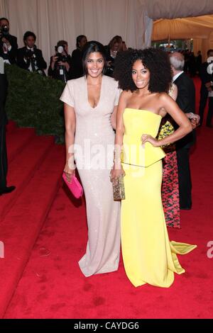 Rachel Roy, Solange Knowles at arrivals for Schiaparelli and Prada: Impossible Conversations - Metropolitan Museum of Art's 2012 Costume Institute Gala Benefit - Schiaparelli and Prada: Impossible Conversations - Part 8, Metropolitan Museum of Art, New York, NY May 7, 2012. Photo By: Andres Otero/Ev Stock Photo