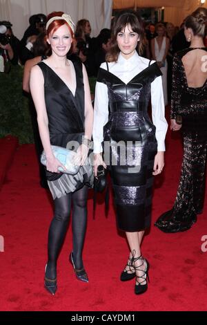 Karen Elson, Alexa Chung at arrivals for Schiaparelli and Prada: Impossible Conversations - Metropolitan Museum of Art's 2012 Costume Institute Gala Benefit - Schiaparelli and Prada: Impossible Conversations - Part 8, Metropolitan Museum of Art, New York, NY May 7, 2012. Photo By: Andres Otero/Evere Stock Photo