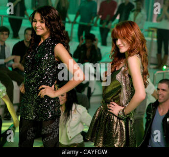Actress Singer Bella Thorne and Zendaya of Disneys "Shake it Up" on her