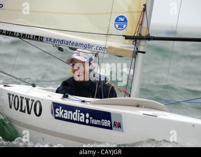 The last Olympic sailors selected for Team GB announced today at Portland, Dorset. Helena Lucas thrilled to be sailing in the 2.4 Metre Class. 12/05/2012 PICTURE BY: DORSET MEDIA SERVICE. Stock Photo