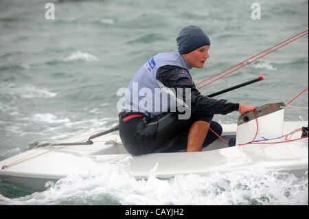 The last Olympic sailors selected for Team GB announced today at Portland, Dorset. Alison Young thrilled to be sailing in the Laser Radial Class. 12/05/2012 PICTURE BY: DORSET MEDIA SERVICE. Stock Photo