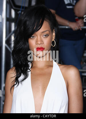 RIHANNA BATTLESHIP. AMERICAN PREMIERE DOWNTOWN LOS ANGELES CALIFORNIA USA 10 May 2012 Stock Photo