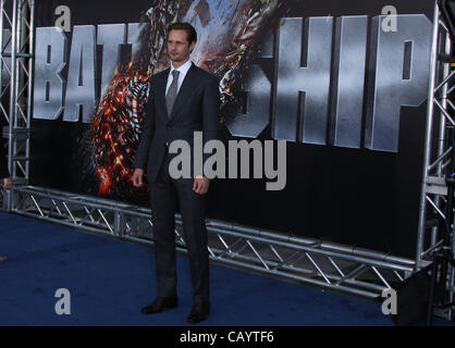 ALEXANDER SKARSGARD BATTLESHIP. AMERICAN PREMIERE DOWNTOWN LOS ANGELES CALIFORNIA USA 10 May 2012 Stock Photo