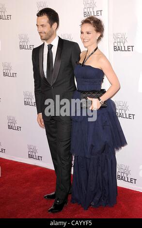 Benjamin Millepied, Natalie Portman at arrivals for The New York City Ballet Spring Gala: A La Francaise, David H. Koch Theater, Lincoln Center, New York, NY May 10, 2012. Photo By: Kristin Callahan/Everett Collection Stock Photo
