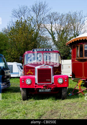 Stotfold Mill Steam Fair & Country Show Bedfordshire UK May 12th 2012. A old truck The wicked lady on display Stock Photo