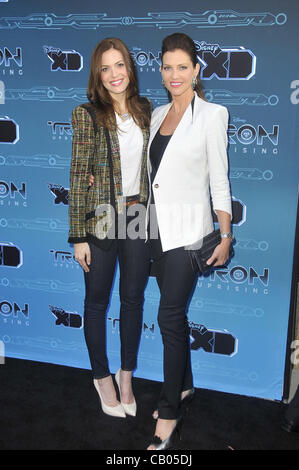 May 12, 2012 - Los Angeles, California, U.S. - Mandy Moore, Tricia Helfer attending the Disney XD's ''TRON: Uprising'' press event and reception held at the DisneyToon Studios in Glendale, California on May 12, 2012. 2012(Credit Image: Â© D. Long/Globe Photos/ZUMAPRESS.com) Stock Photo