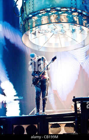 The German industrial metal band Rammstein performed their only California stop on their Made In Germany 2012 tour at the Honda Center in Anaheim on May 17, 2012.  © Daniel Knighton/ZUMA Press Stock Photo