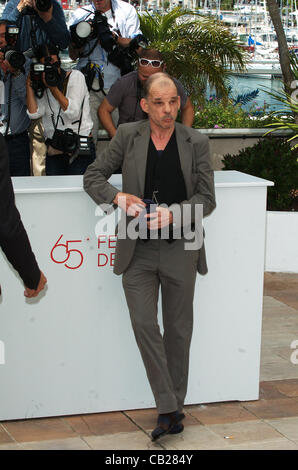 May 23, 2012 - Cannes, France - CANNES, FRANCE - MAY 23: Actoractor Denis Lavant  attends the 'Holy Motors' Photocall during the 65th Annual Cannes Film Festival at Palais des Festivals on May 23, 2012 in Cannes, France. (Credit Image: © Frederick Injimbert/ZUMAPRESS.com) Stock Photo