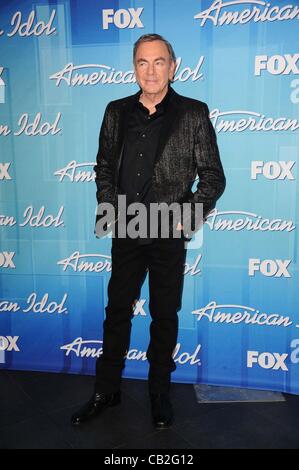 May 23, 2012 - Los Angeles, California, U.S. - Neil Diamond Attending The American Idol Season 11 Grand Finale Show - Press Room  Held At The Nokia Theatre in Los Angeles, California on May 23,2012. 2012(Credit Image: Â© D. Long/Globe Photos/ZUMAPRESS.com) Stock Photo