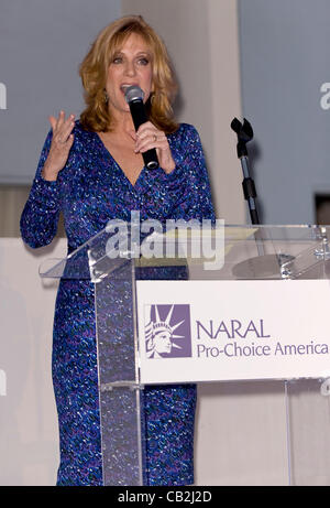 May 24, 2012 - West Hollywood, CA, USA -  Carol Leifer entertains the crowd during the NARAL Pro-Choice America's 2012 Los Angeles Power of Choice Reception at the Standard Hotel. Stock Photo